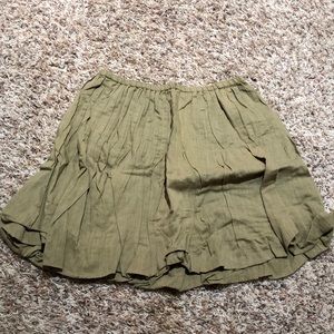 👗Free People Green Skirt
